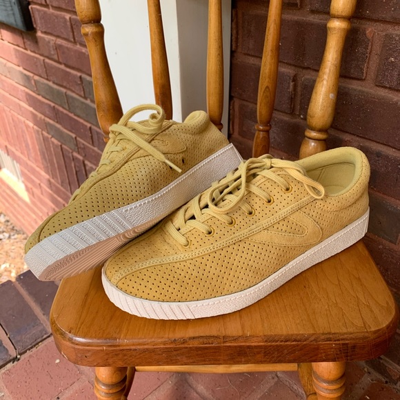 tretorn yellow sneakers